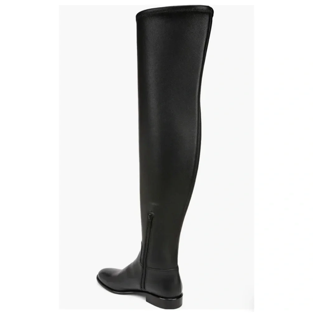 New Vince Cody Over the Knee Boot Black Sz 7.5